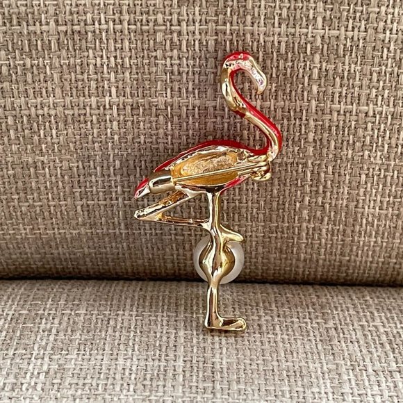 Flamingo Brooches Women Brooch Fashion Jewelry Pink Enamel Pin Bird Brooch - Picture 10 of 10